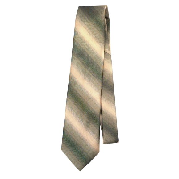 David Taylor Other - David Taylor Men's Classic Striped Necktie - Shimmering Gold
